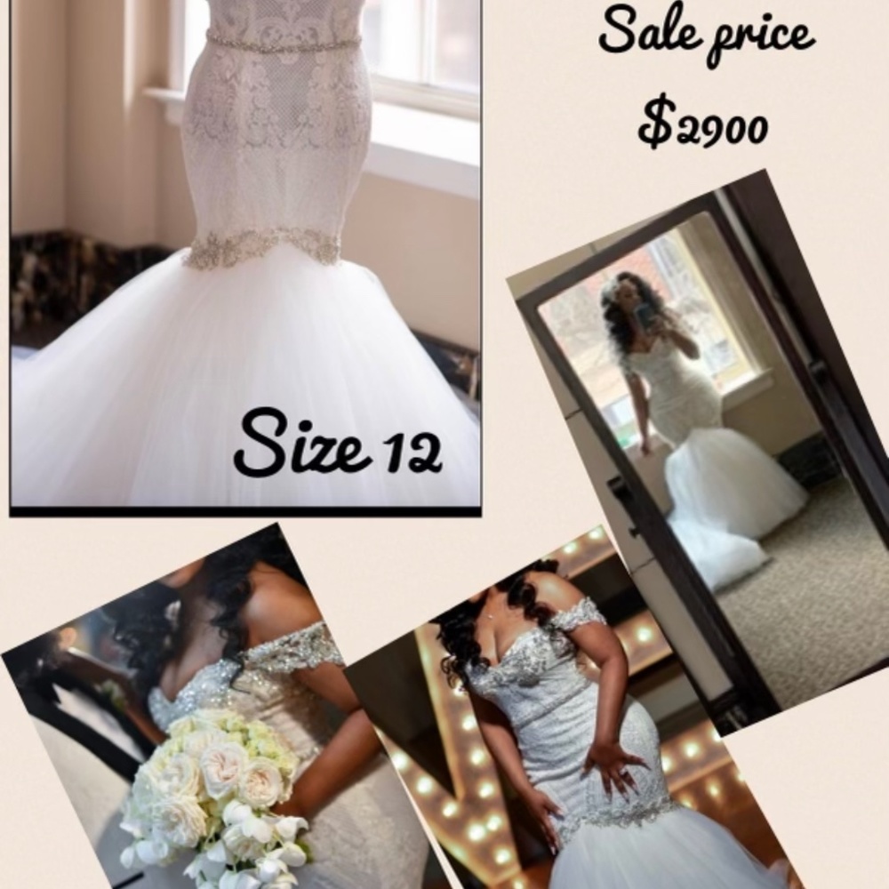 PAntora wedding gown with free bridal lace robe!
